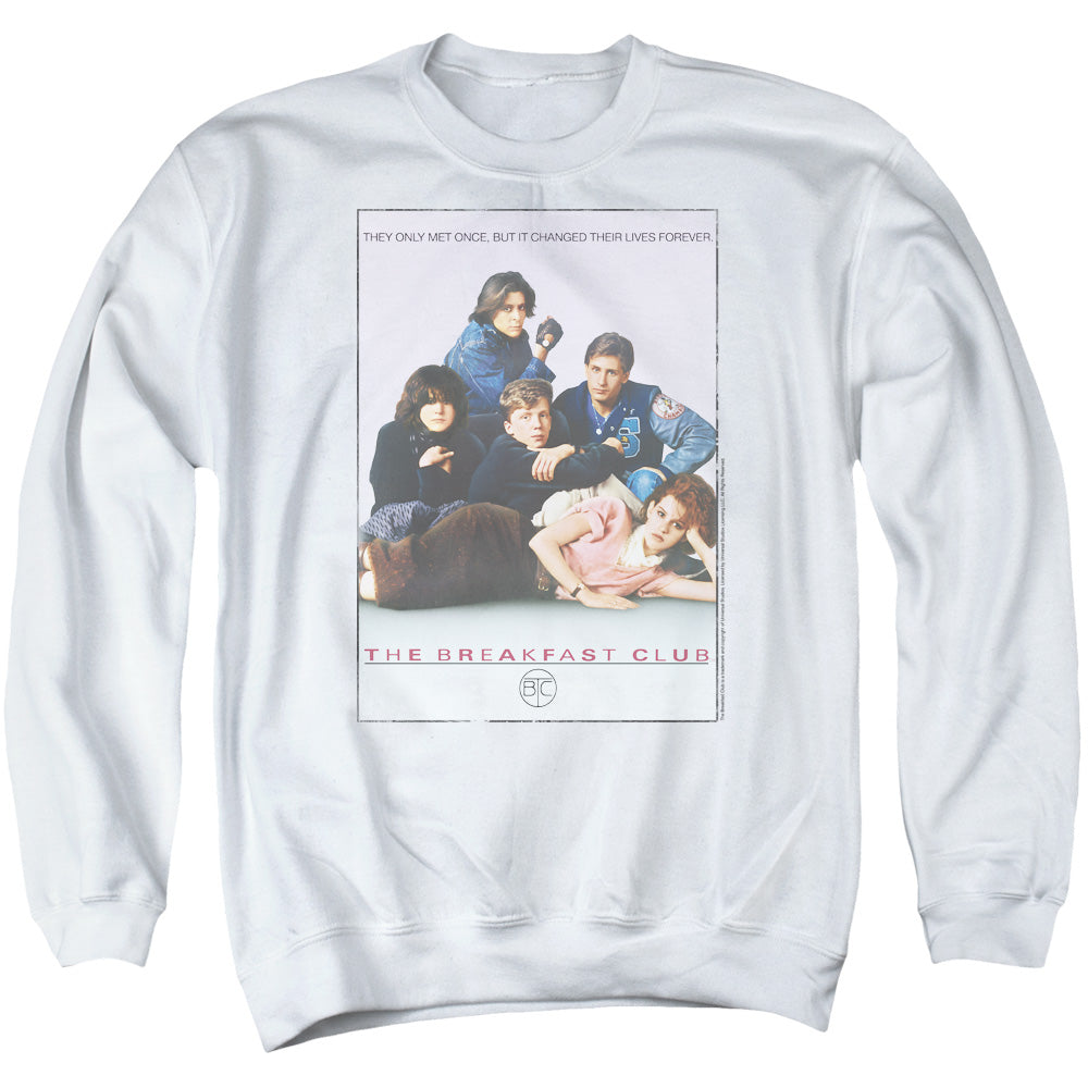 Breakfast Club - Bc Poster - Adult Crew Sweat - White