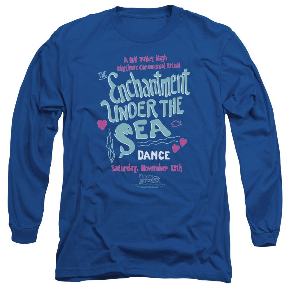 Back To The Future - Under The Sea - Long Sleeve Adult 18/1 - Royal Blue - Sm - Royal Blue T-shirt