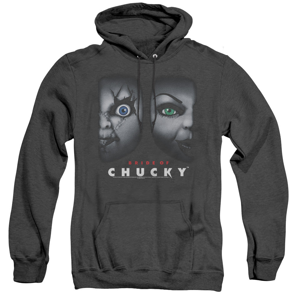 Bride Of Chucky - Happy Couple - Adult Heather Hoodie - Black