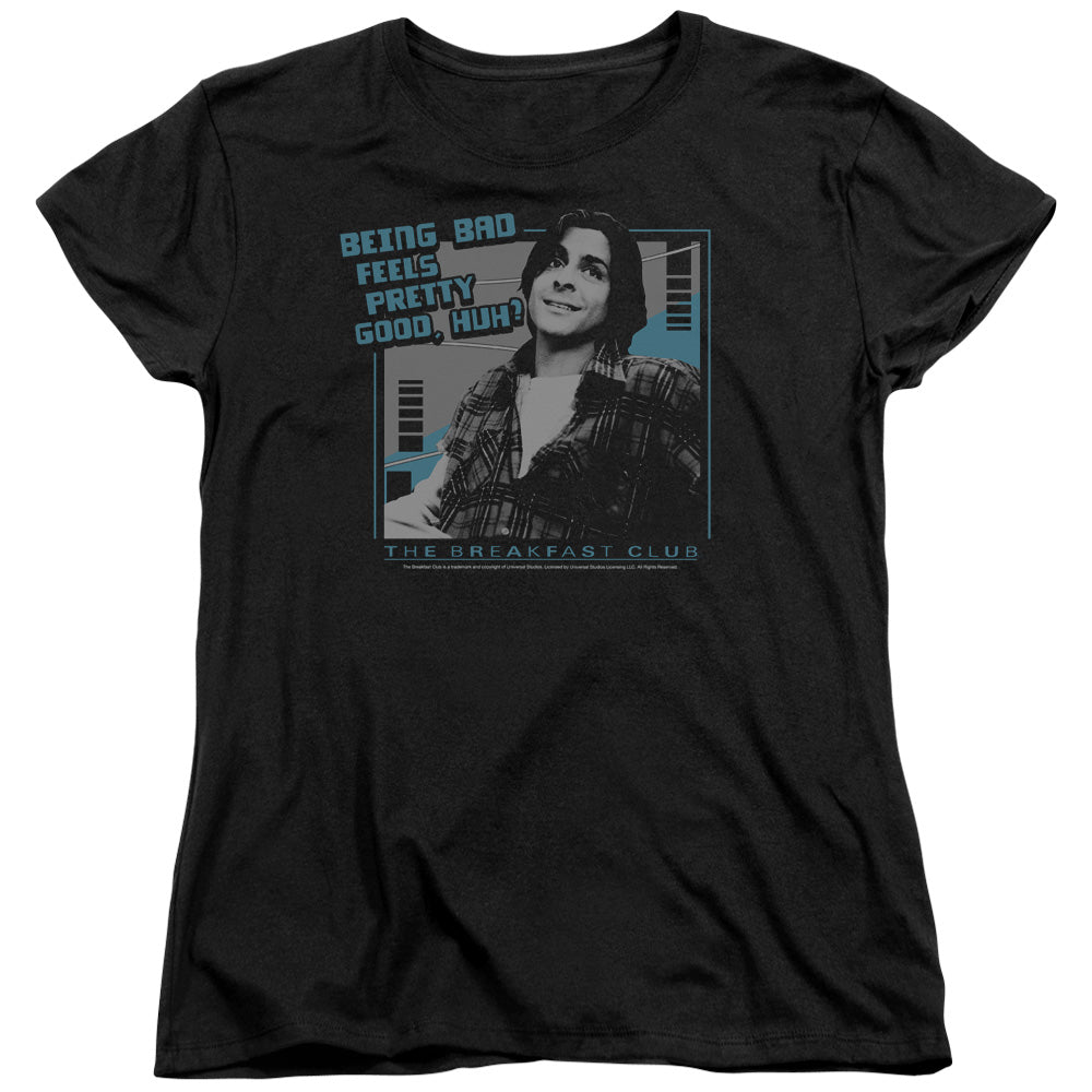 Breakfast Club - Bad - Short Sleeve Womens Tee - Black - Sm - Black T-shirt