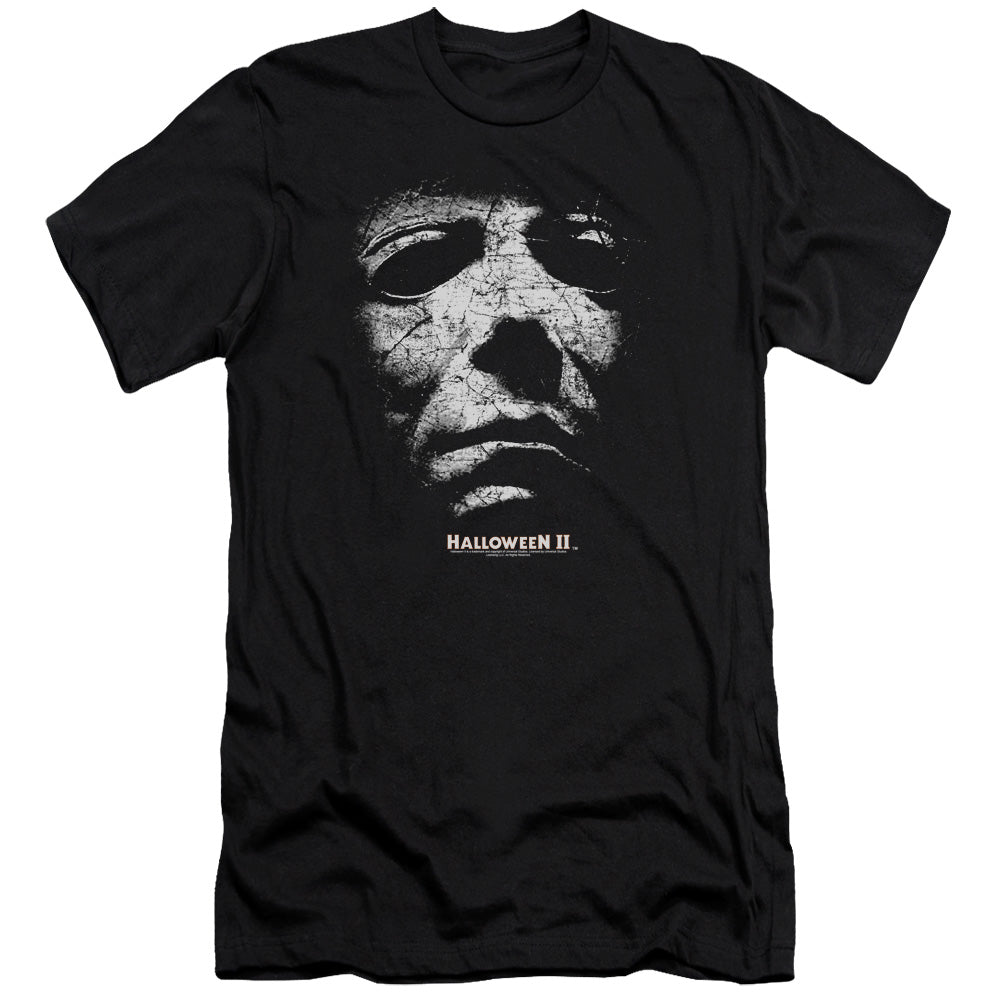 Halloween Ii - Mask-premuim Canvas Adult Slim Fit 30/1 - Black