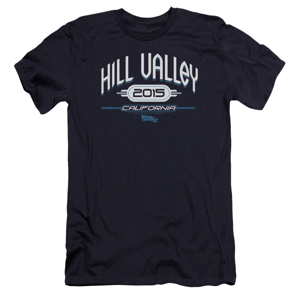 Back To The Future Ii - Hill Valley 2015-premuim Canvas Adult Slim Fit 30/1 - Navy