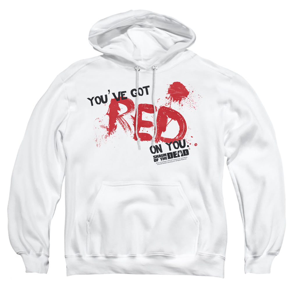 Shaun Of The Dead - Red On You - Adult Pull-over Hoodie - White