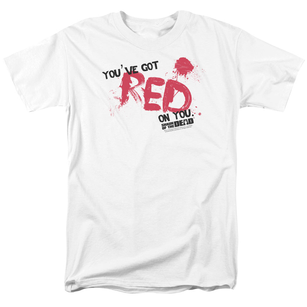 Shaun Of The Dead - Red On You - Short Sleeve Adult 18/1 - White T-shirt