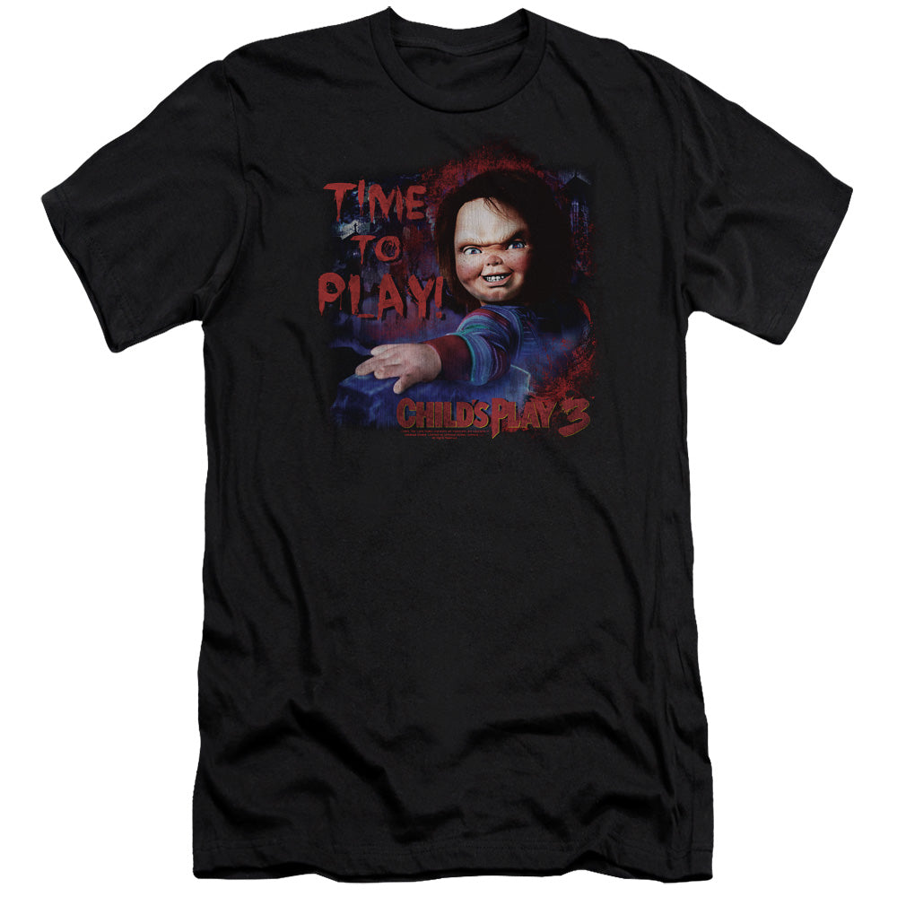 Childs Play 3 - Time To Play - Short Sleeve Adult 30/1 - Black - Sm - Black T-shirt