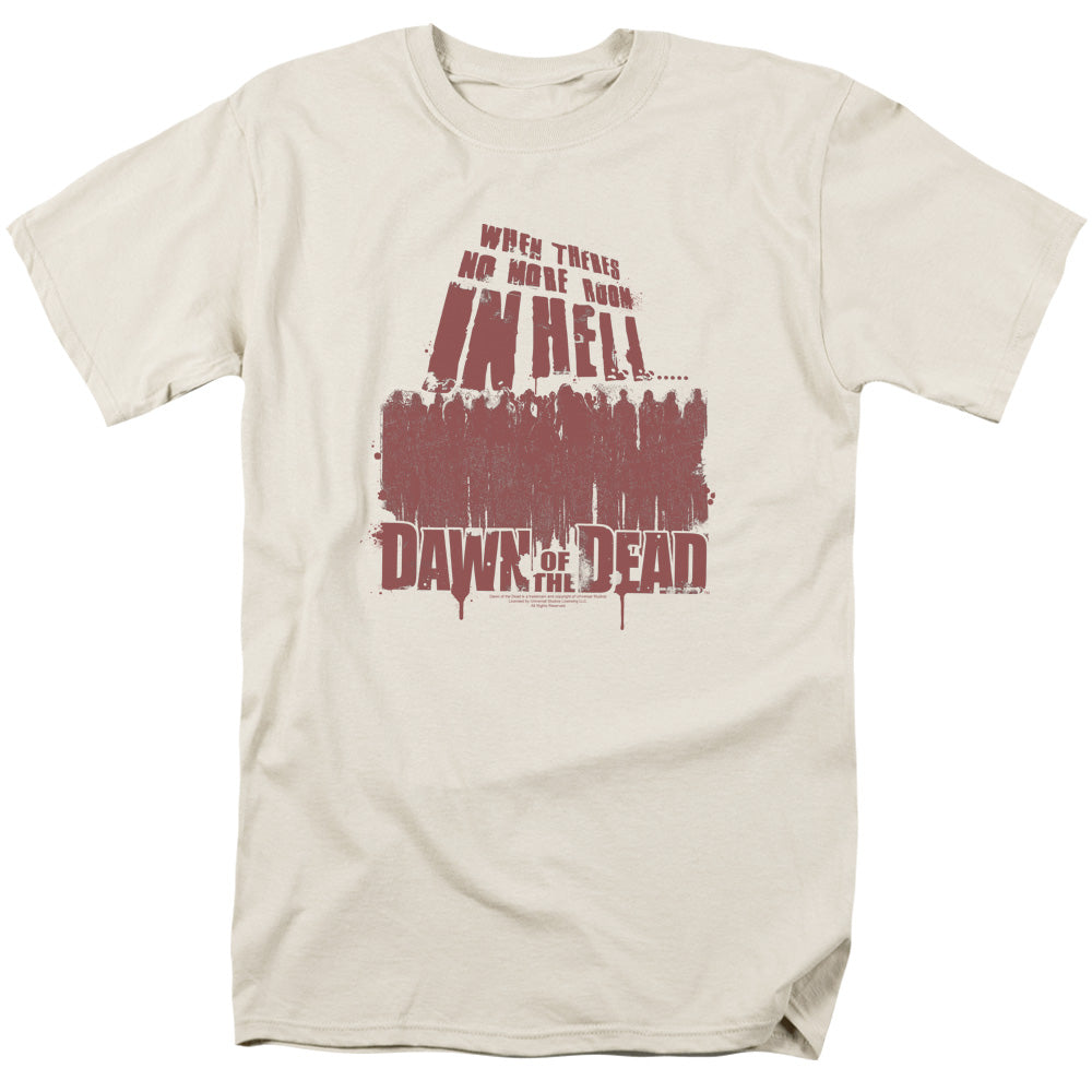 Dawn Of The Dead - No More Room - Short Sleeve Adult 18/1 - Cream - Sm - Cream T-shirt