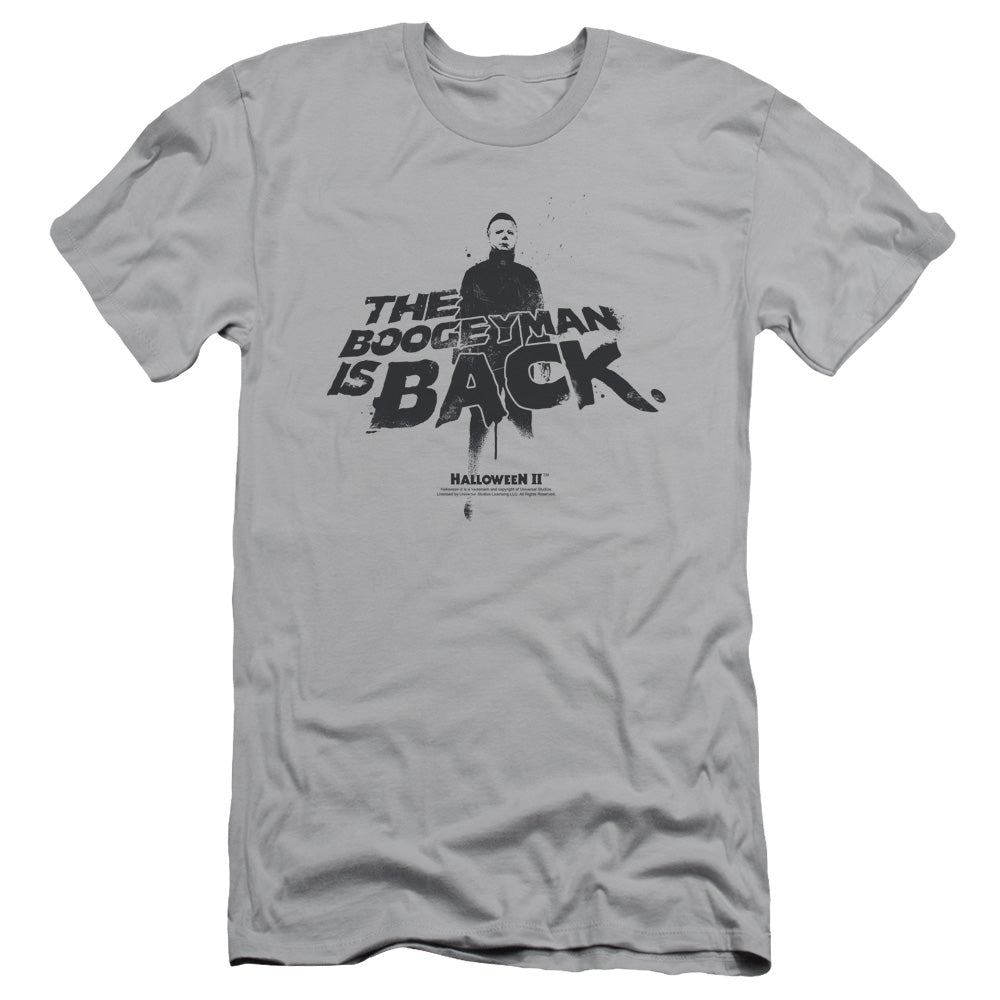 Halloween Ii - Boogeyman - Short Sleeve Adult 30/1 - Silver - Sm - Silver T-shirt