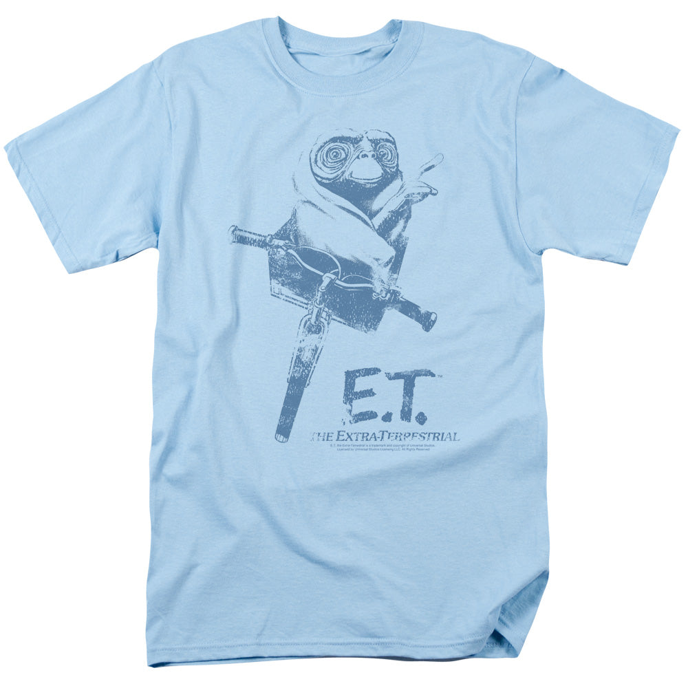 Et - Bike - Short Sleeve Adult 18/1 - Light Blue - Sm - Light Blue T-shirt