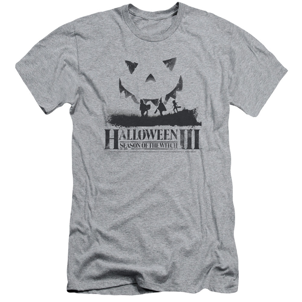 Halloween Iii - Silhouette - Short Sleeve Adult 30/1 - Athletic Heather T-shirt
