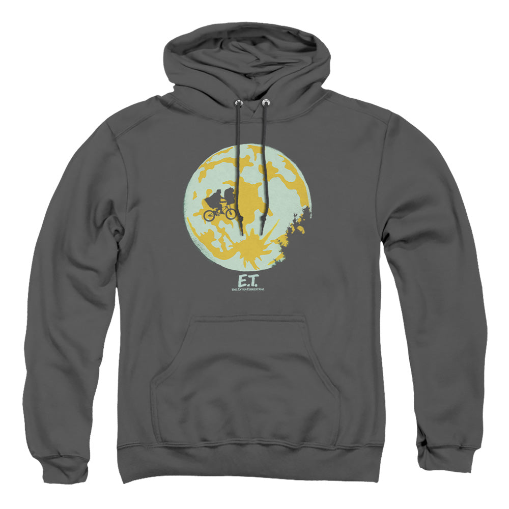 Et - In The Moon - Adult Pull-over Hoodie - Charcoal