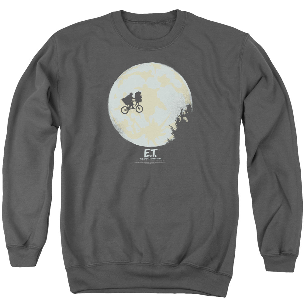 Et - In The Moon - Adult Crewneck Sweatshirt - Charcoal
