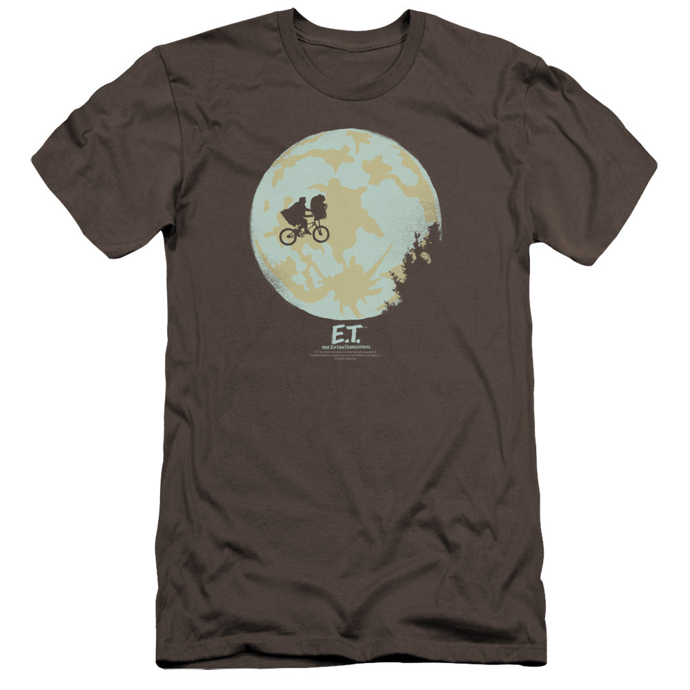 Et - In The Moon-premuim Canvas Adult Slim Fit 30/1 - Charcoal