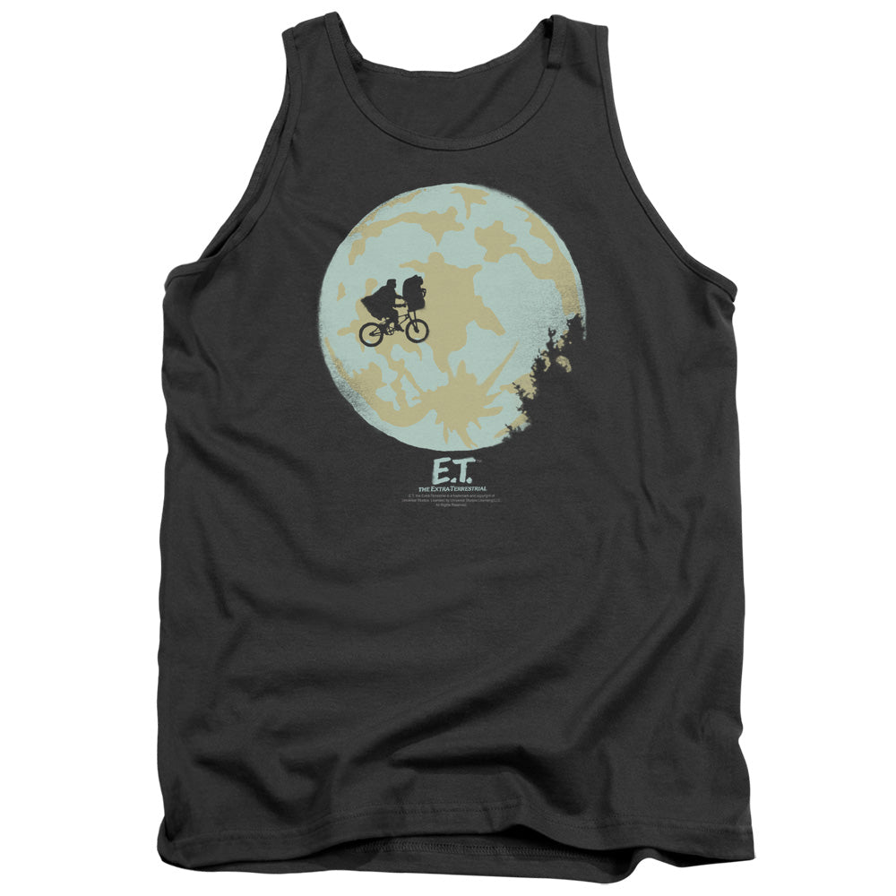 Et In The Moon - Adult Tank - Charcoal - Sm - Charcoal