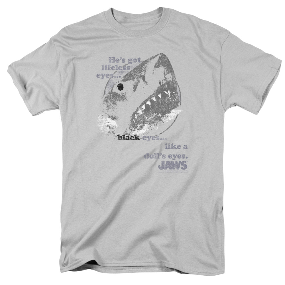 Jaws - Like Dolls Eyes - Short Sleeve Adult 18/1 - Silver T-shirt