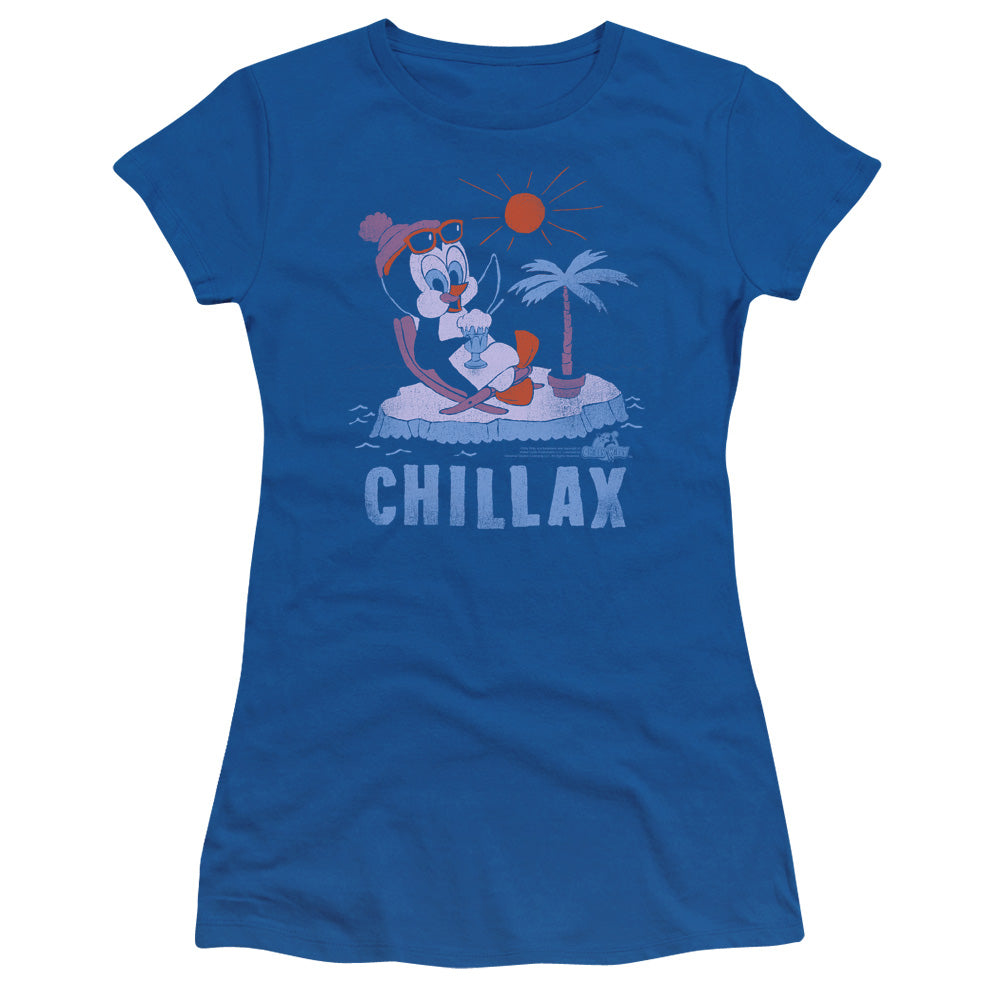 Chilly Willy - Chillax - Short Sleeve Junior Sheer - Royal - Sm - Royal Blue T-shirt