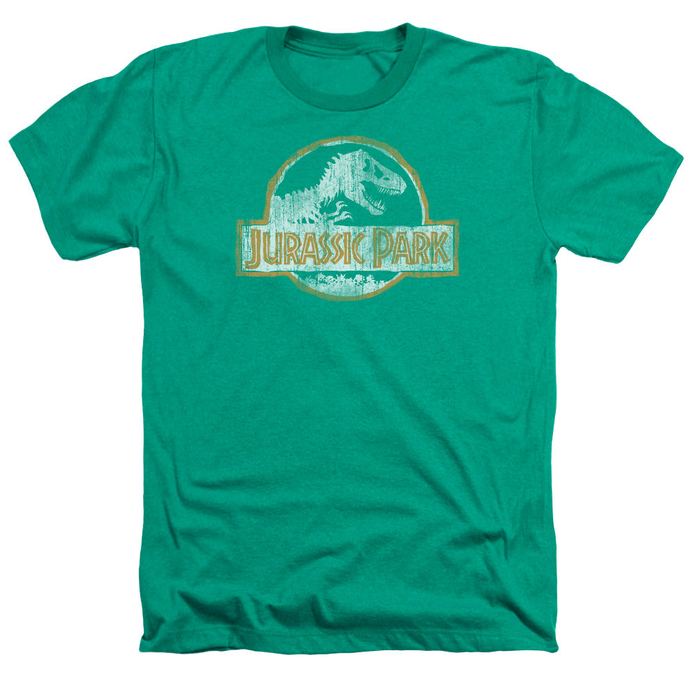 Jurassic Park - Jp Orange - Adult Heather - Kelly Green