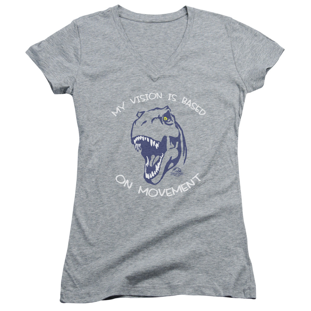 Jurassic Park - My Vision - Junior V-neck - Athletic Heather