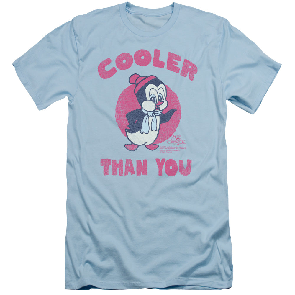 Chilly Willy - Cooler Than You - Short Sleeve Adult 30/1 - Light Blue - Sm - Light Blue T-shirt