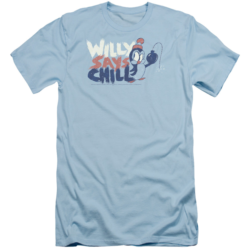 Chilly Willy - I Say Chill - Short Sleeve Adult 30/1 - Light Blue - Sm - Light Blue T-shirt