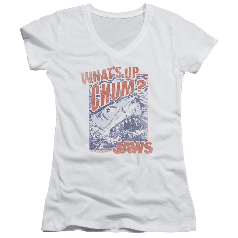 Jaws - Chum - Junior V-neck - White