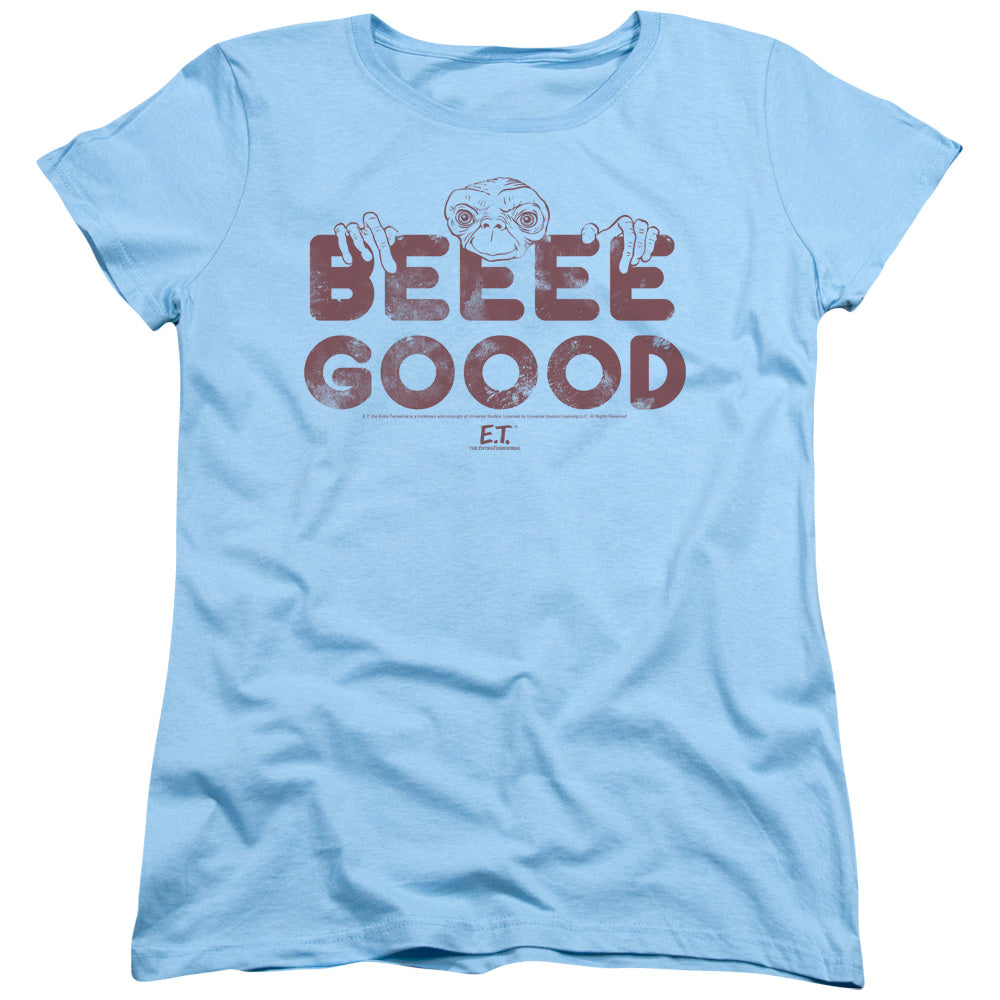 Et - Be Good - Short Sleeve Womens Tee - Light Blue - Sm - Light Blue T-shirt