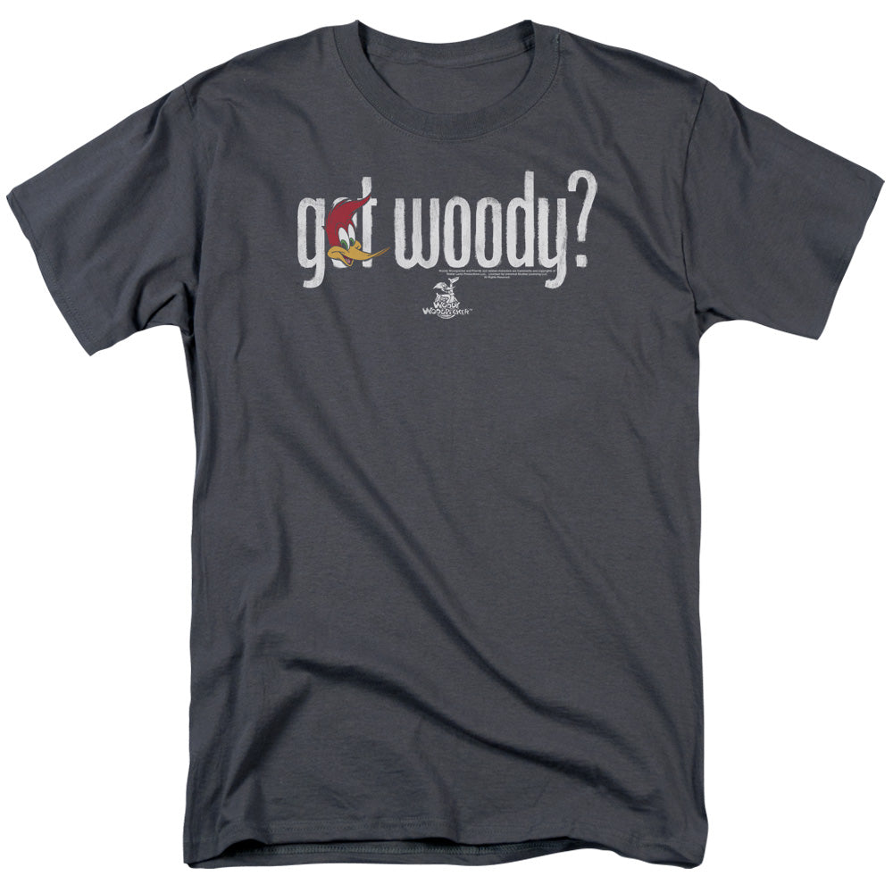 Woody Woodpecker - Got Woody - Short Sleeve Adult 18/1 - Charcoal T-shirt