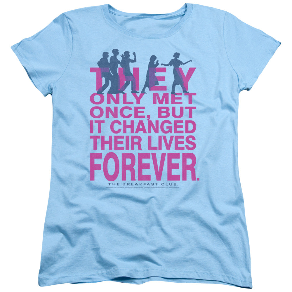 Breakfast Club - Forever - Short Sleeve Womens Tee - Light Blue - Sm - Light Blue T-shirt