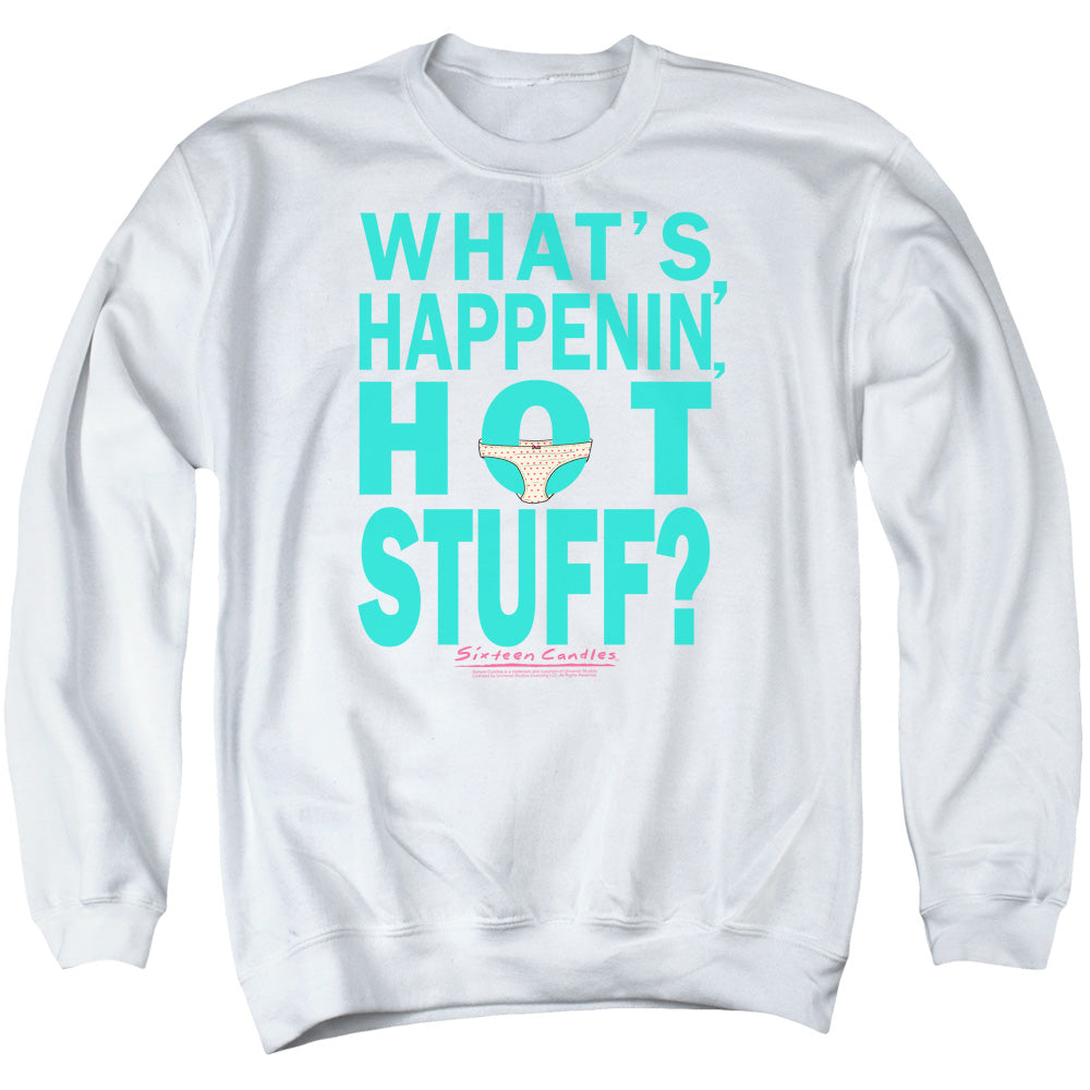 Breakfast Club - Whats Happenin - Adult Crewneck Sweatshirt - White