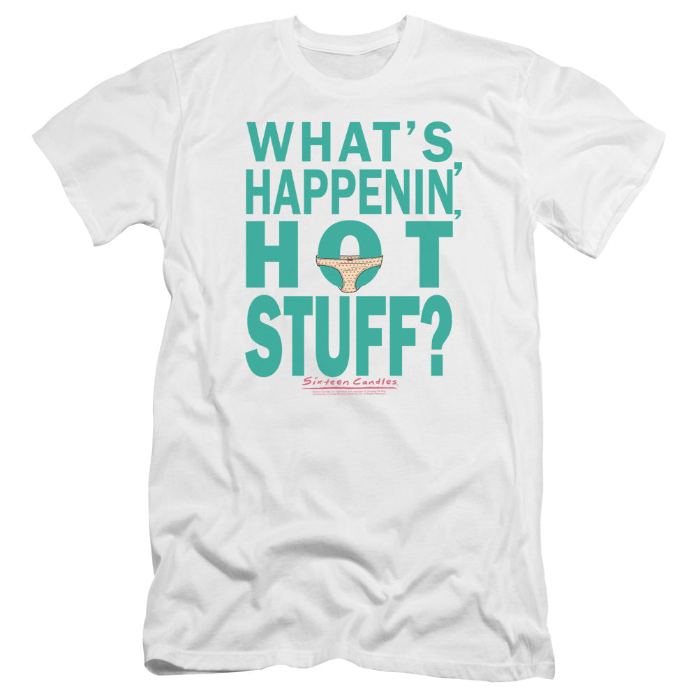 Breakfast Club - Whats Happenin-premuim Canvas Adult Slim Fit 30/1 - White