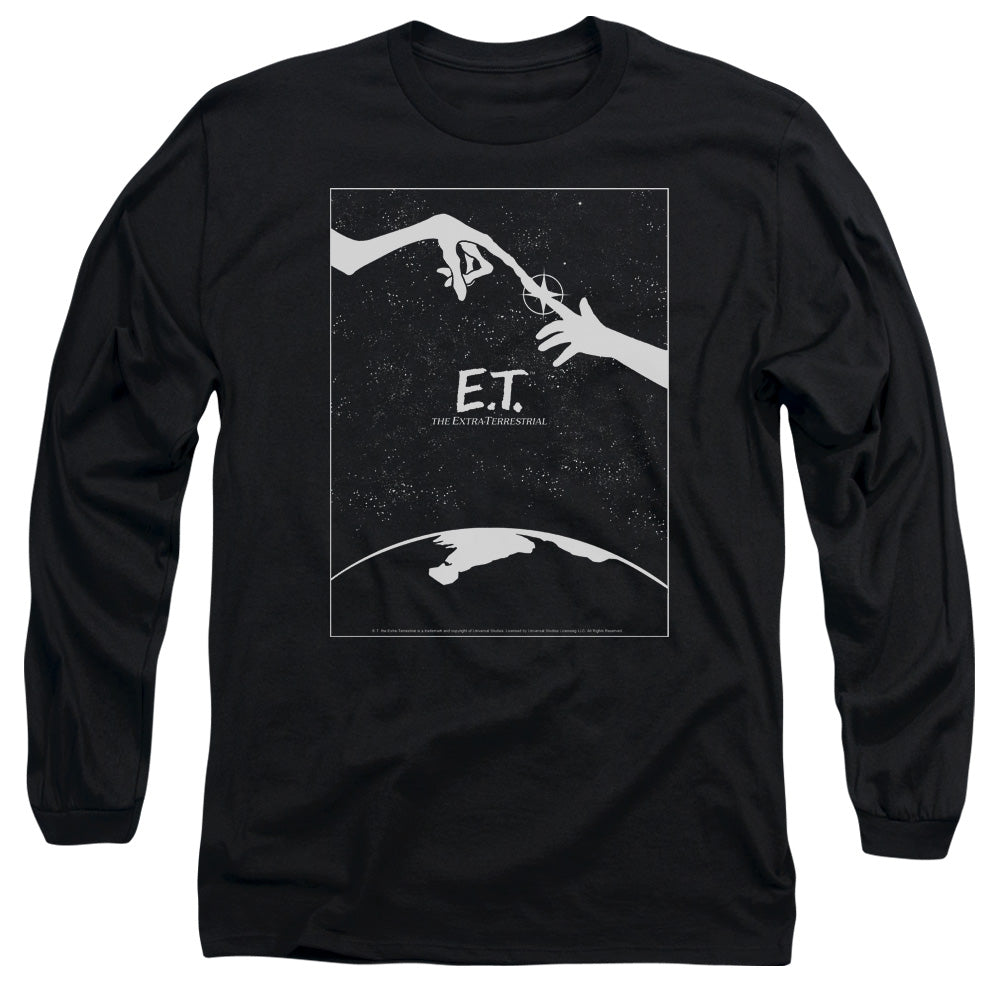 Et - Simple Poster - Long Sleeve Adult 18/1 - Black - Sm - Black T-shirt