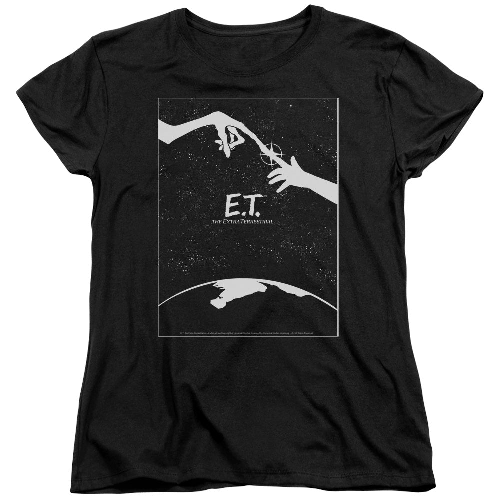 ET SIMPLE POSTER - S/S WOMENS TEE - BLACK - SM - Black T-Shirt