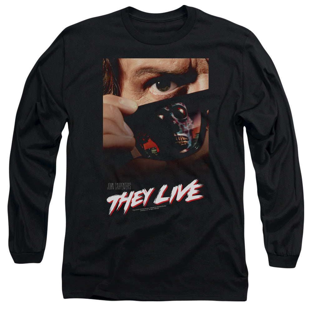 They Live - Poster - Long Sleeve Adult 18/1 - Black T-shirt