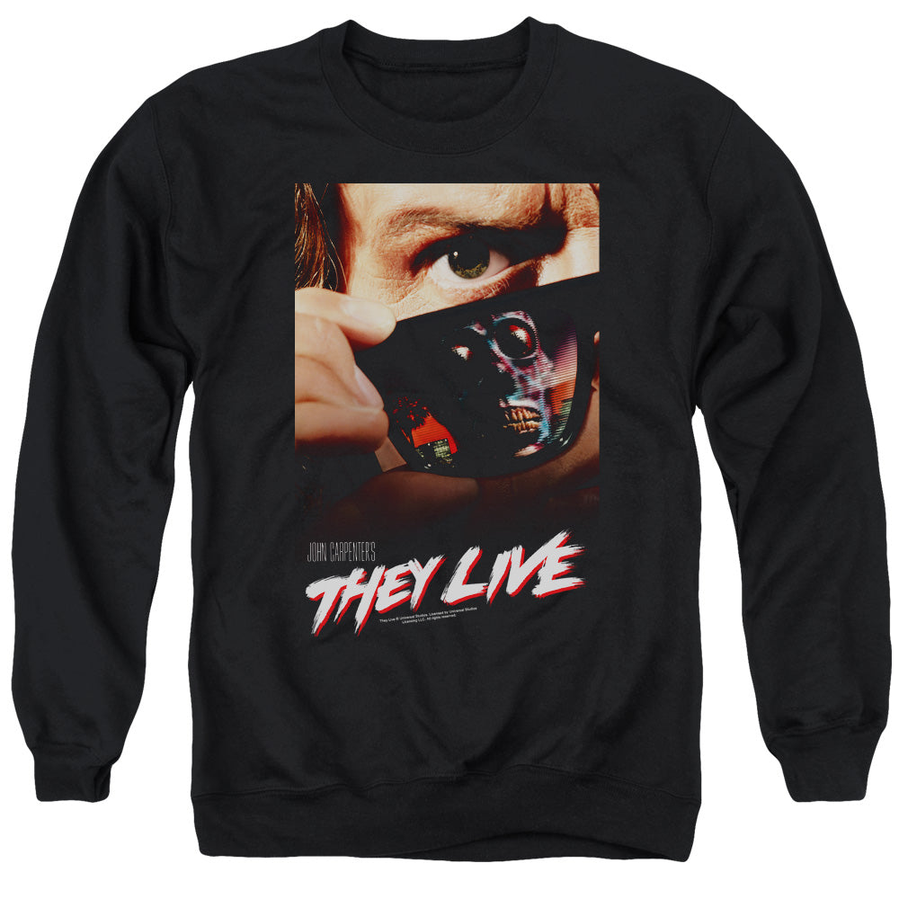 They Live - Poster - Adult Crewneck Sweatshirt - Black
