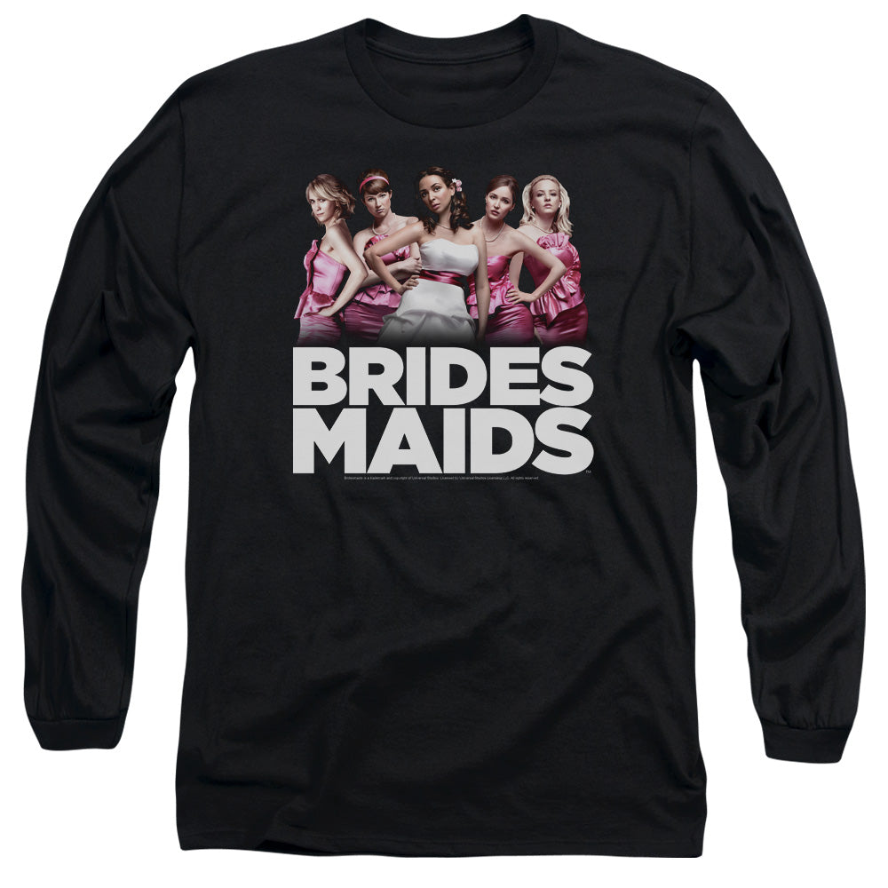 Bridesmaids - Maids - Long Sleeve Adult 18/1 - Black - Sm - Black T-shirt