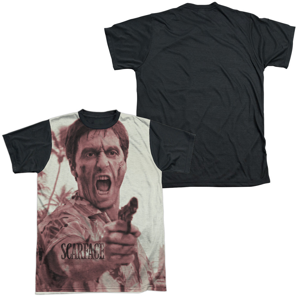 Scarface - War Cry - Short Sleeve Adult White Front Black Back - White T-shirt