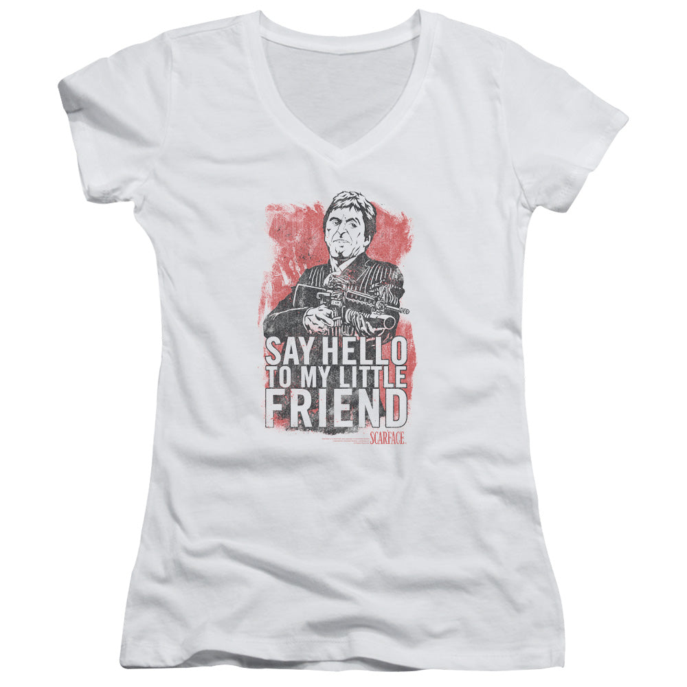 Scarface - Little Friend - Junior V-neck - White