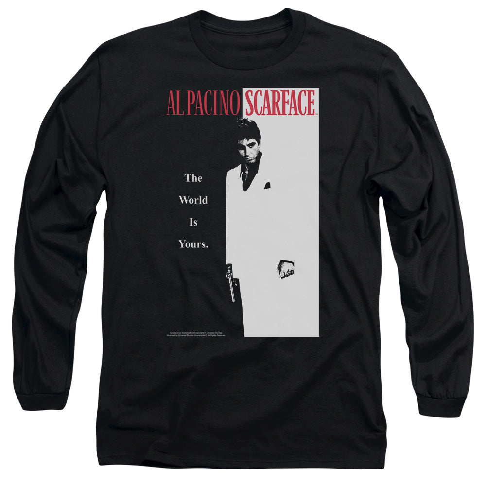 Scarface - Classic - Long Sleeve Adult 18/1 - Black T-shirt