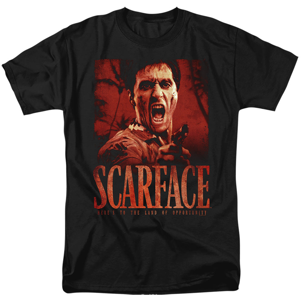 Scarface - Opportunity - Short Sleeve Adult 18/1 - Black T-shirt