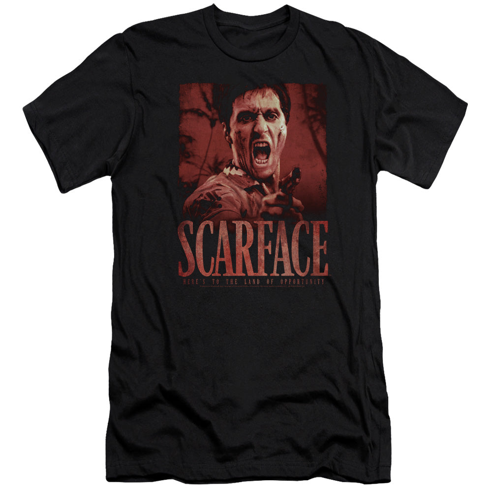 Scarface - Opportunity - Short Sleeve Adult 30/1 - Black T-shirt