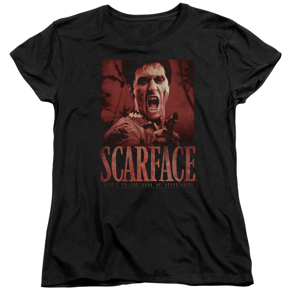 SCARFACE OPPORTUNITY - S/S WOMENS TEE - BLACK T-Shirt