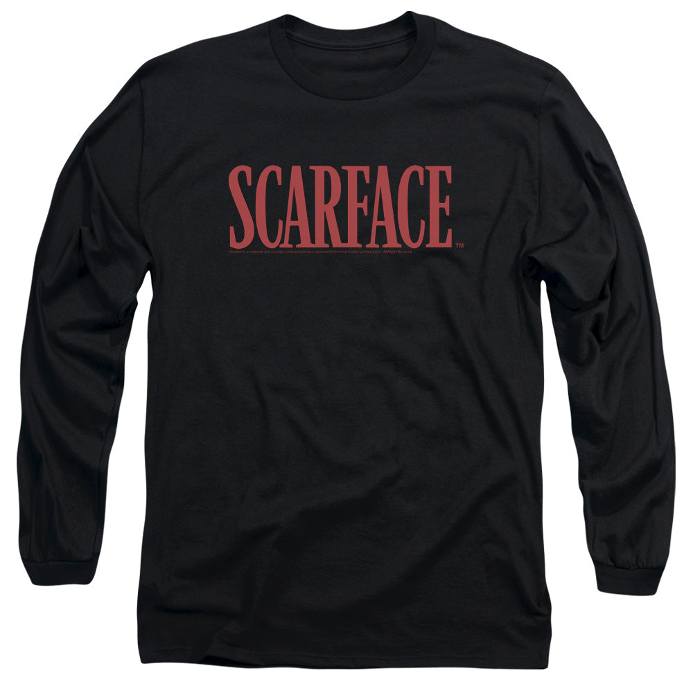 Scarface - Logo - Long Sleeve Adult 18/1 - Black T-shirt