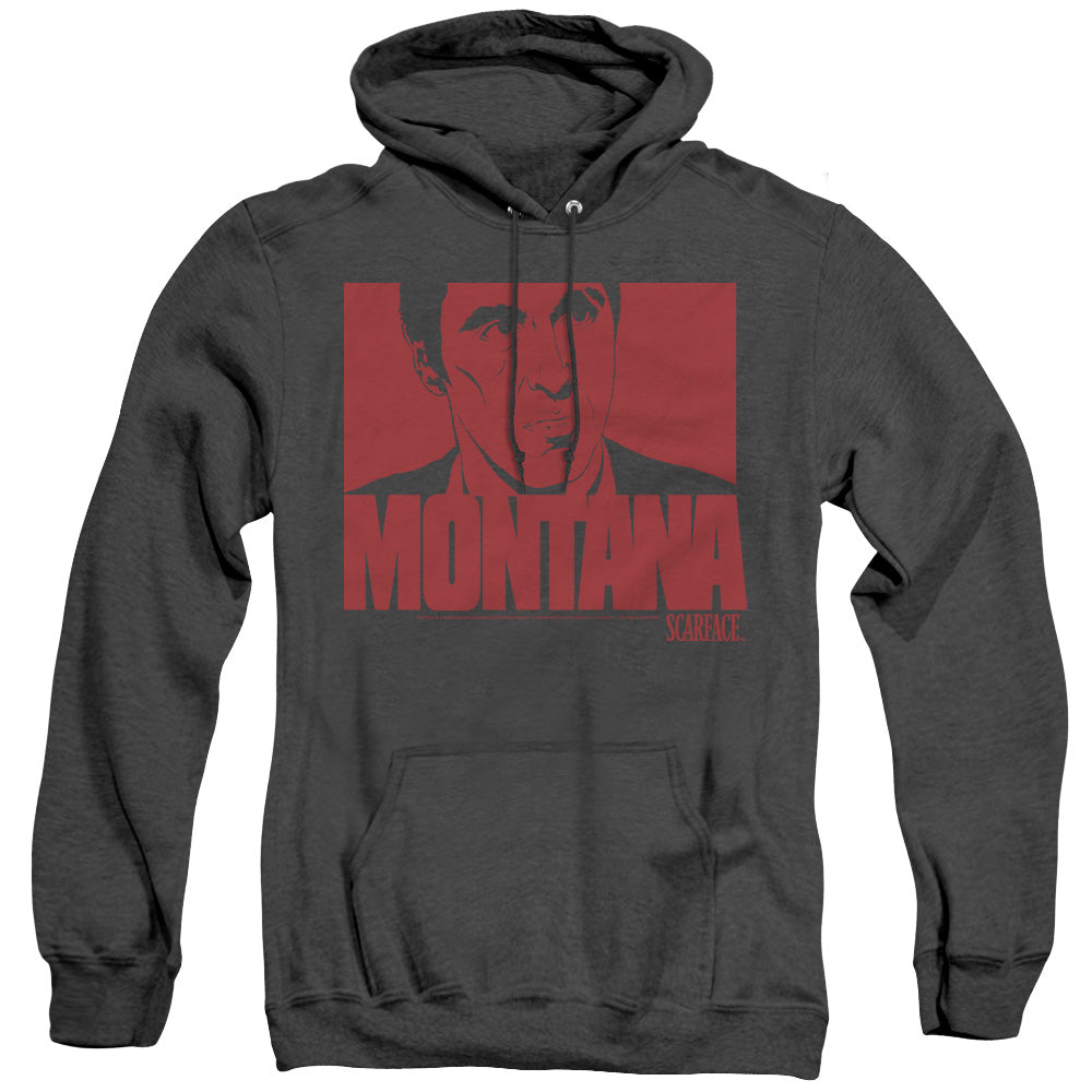 Scarface - Montana Face - Adult Heather Hoodie - Black