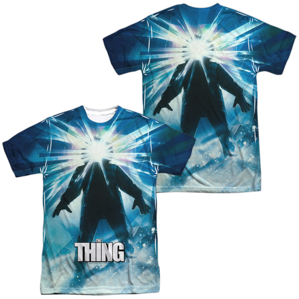 Thing - Poster (Front/back Print) - Short Sleeve Adult 100% Poly Crew - White T-shirt