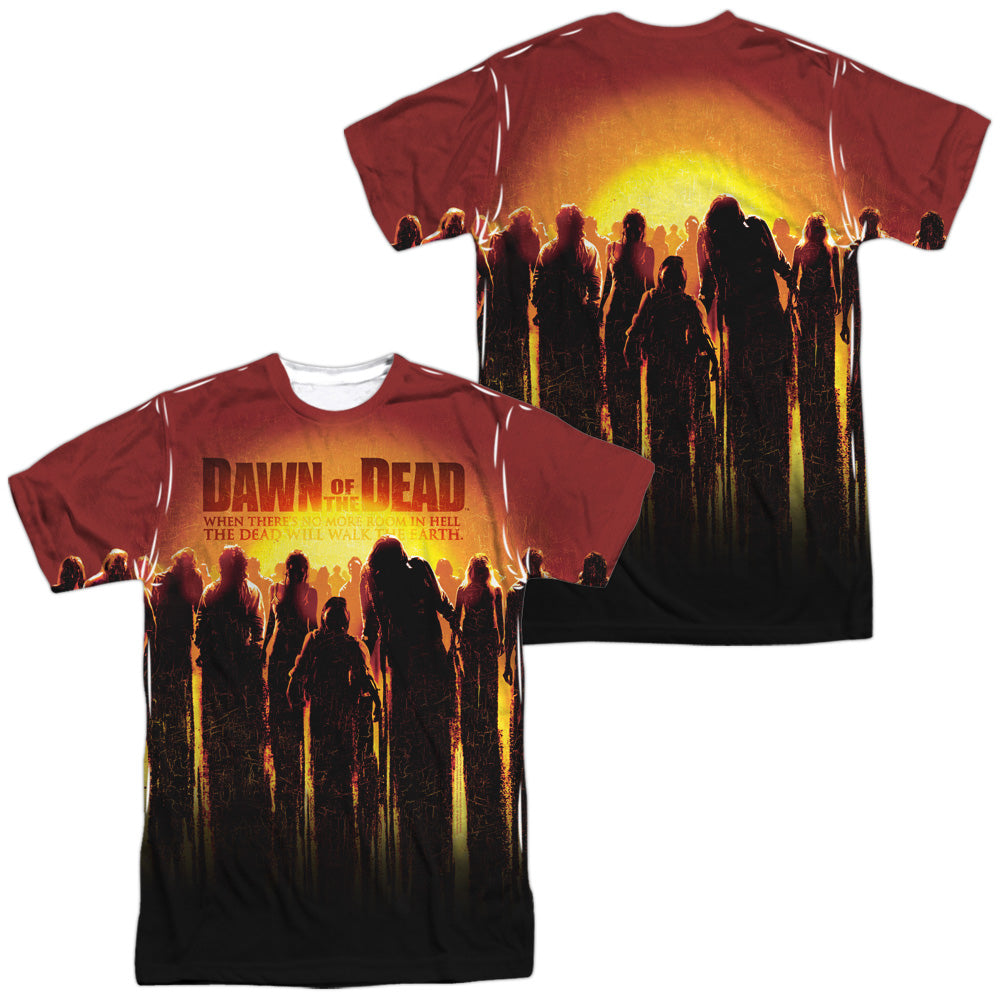 Dawn Of The Dead - Swarm - Short Sleeve Adult Poly Crew - White T-shirt