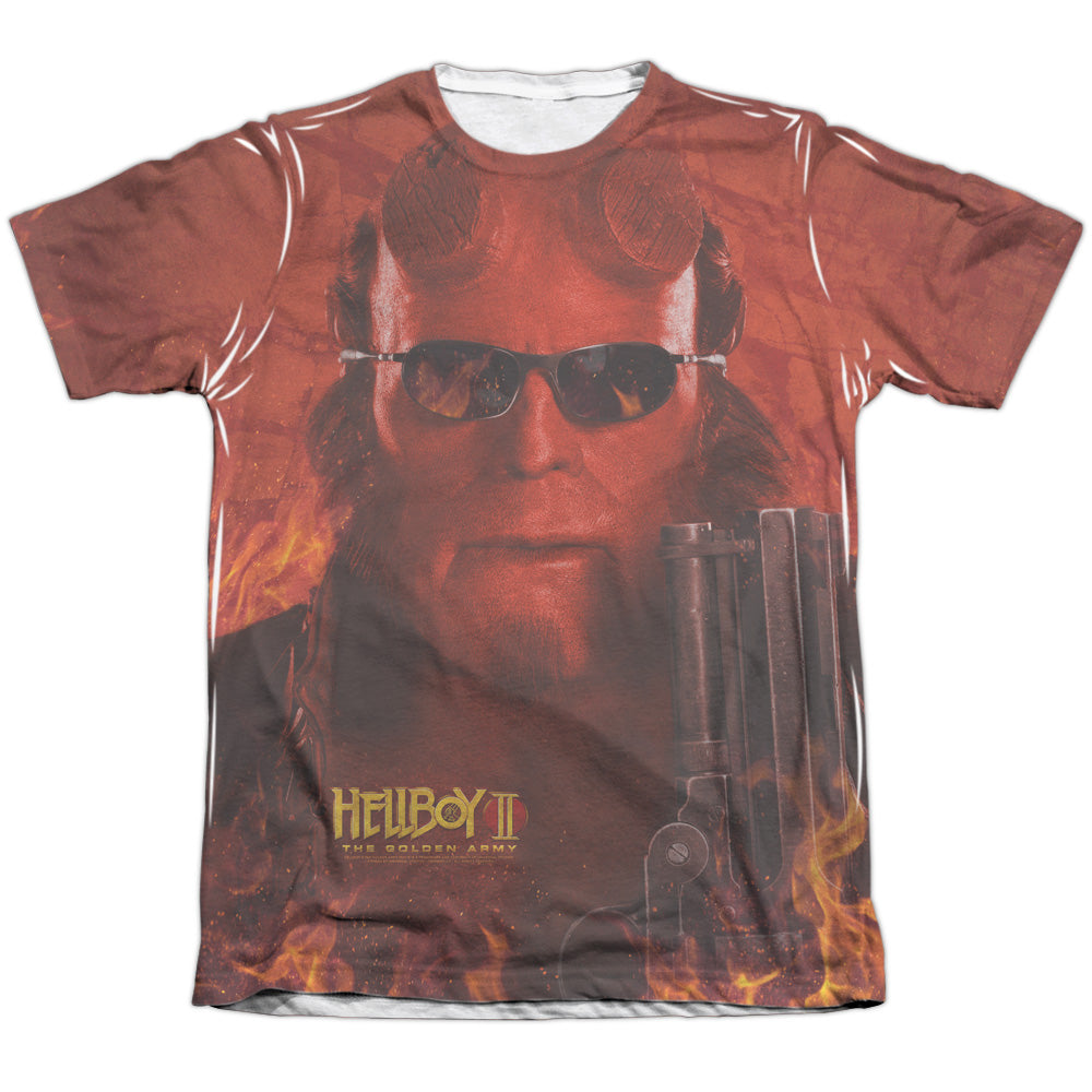 Hellboy Ii - Big Red - Adult Poly/cotton Short Sleeve Tee - White T-shirt