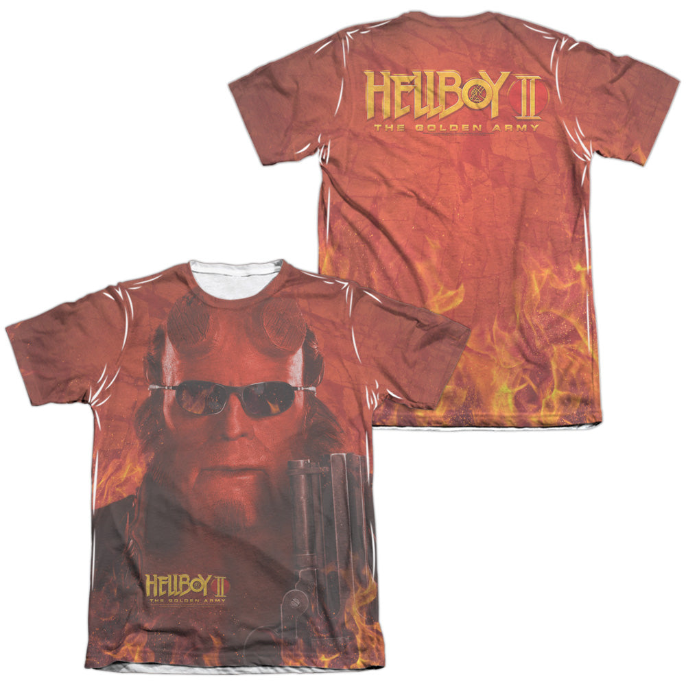 Hellboy Ii - Big Red - Adult Poly/cotton Short Sleeve Tee - White T-shirt