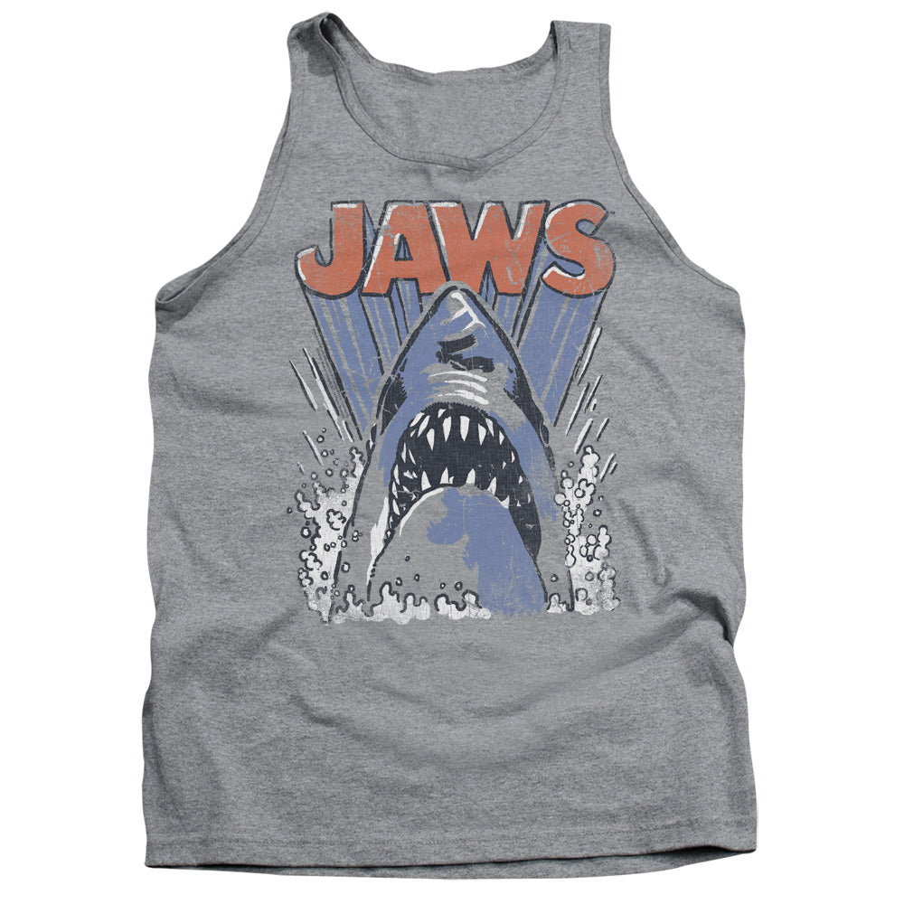 Jaws - Comic Splash - Adult Tank - Athletic Heather