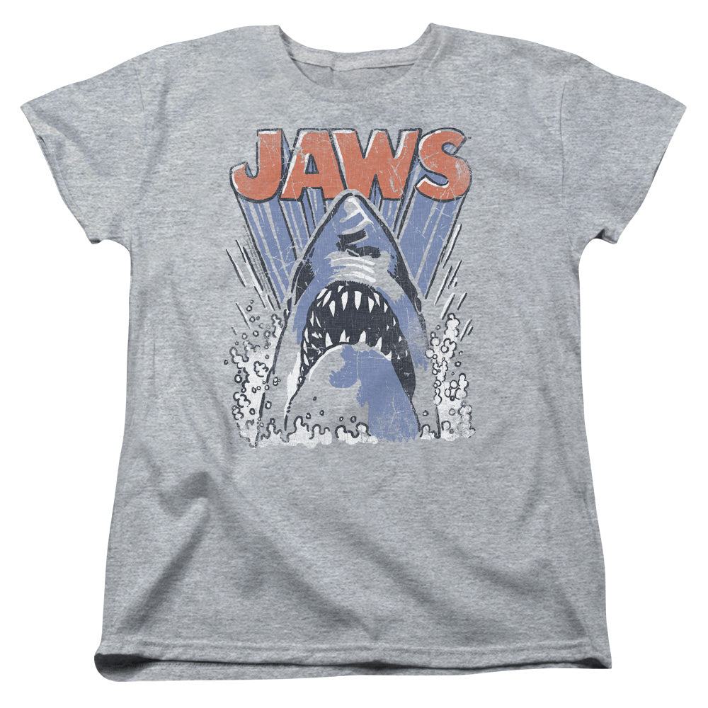 Jaws - Comic Splash - Short Sleeve Womens Tee - Athletic Heather T-shirt