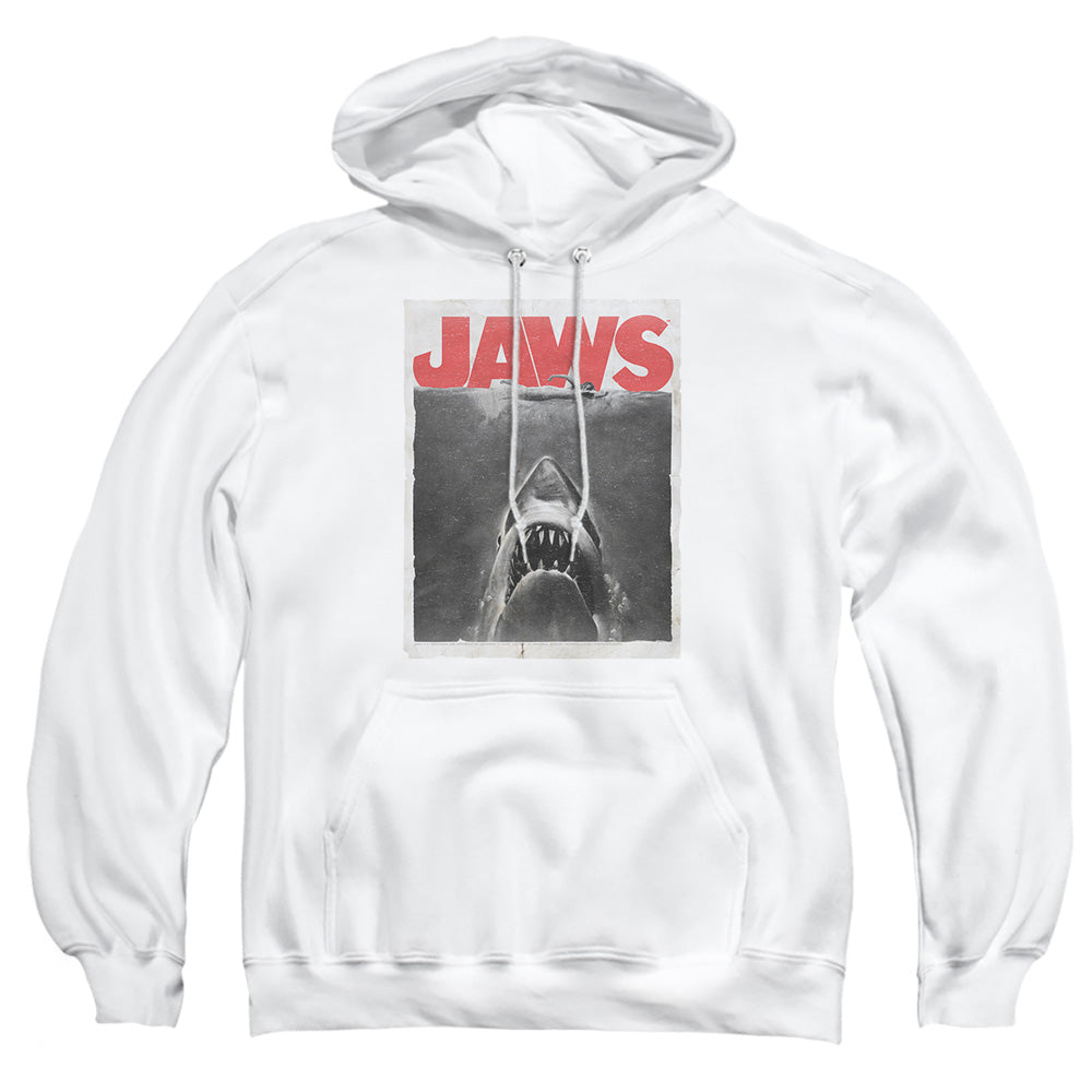 Jaws - Classic Fear - Adult Pull-over Hoodie - White