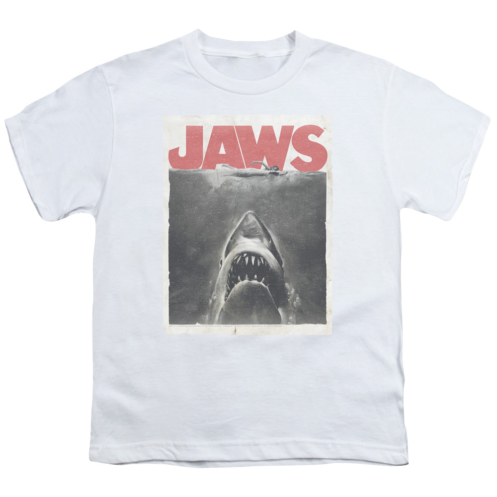 Jaws - Classic Fear - Short Sleeve Youth 18/1 - White T-shirt